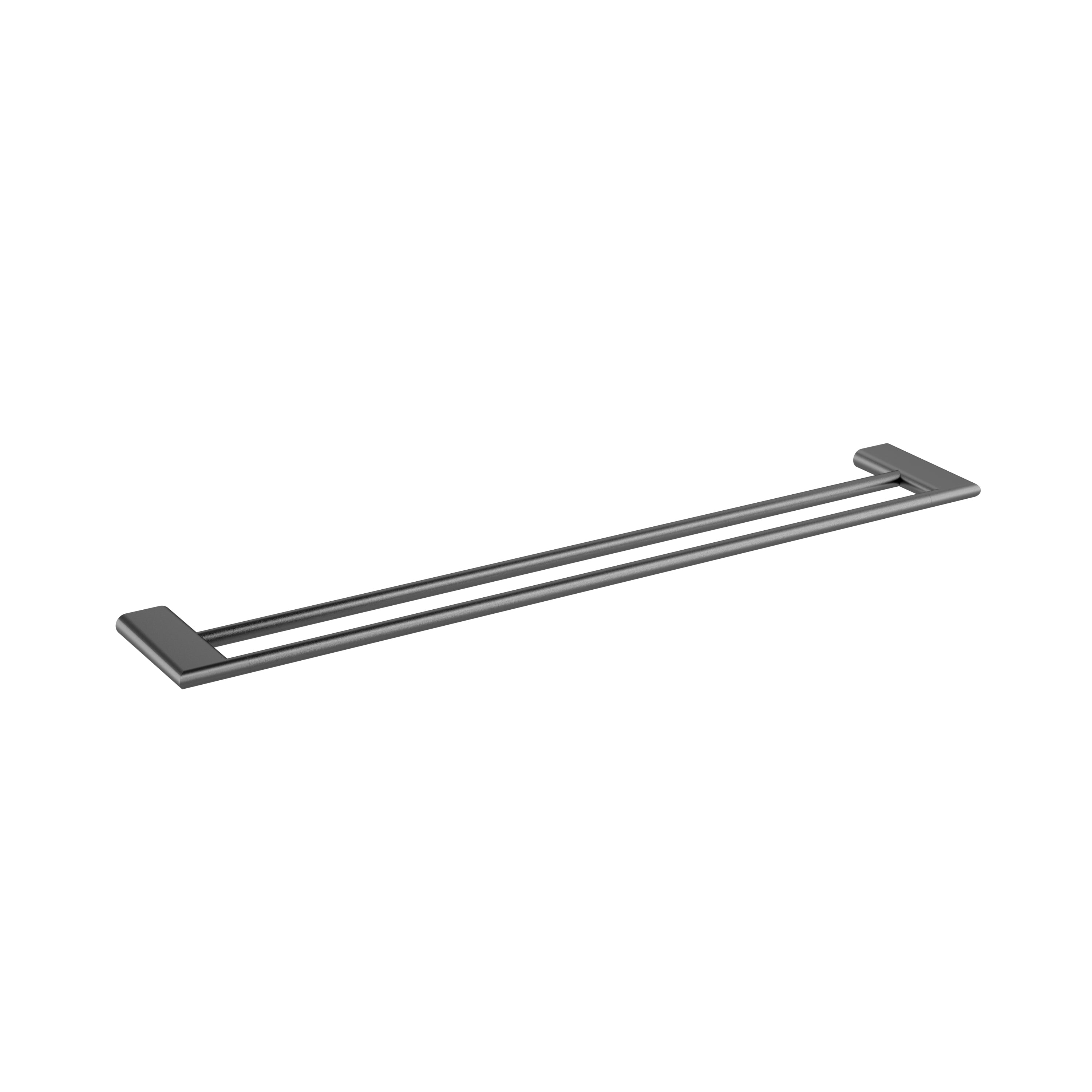 KENZO 750mm Double Towel Rail Gun Metal
