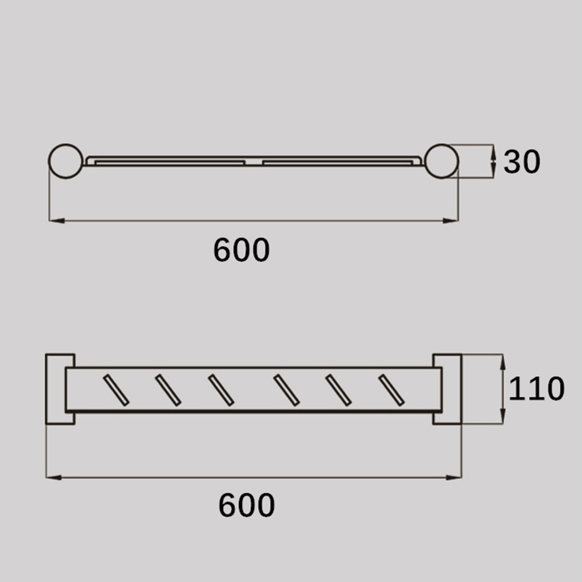 VIVO Stainless Steel Shelf Chrome