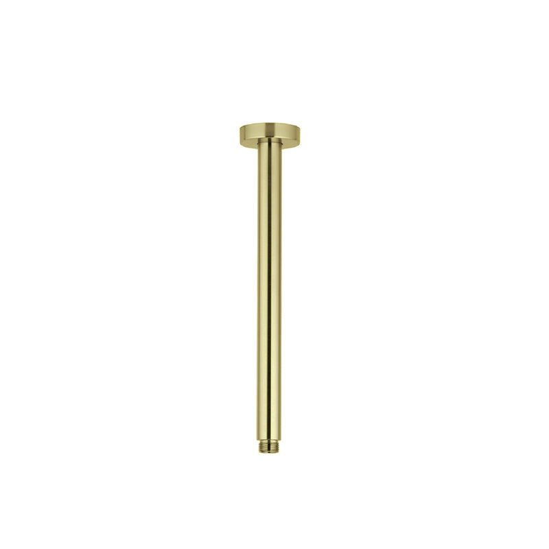 DOCCIA 600mm Round Ceiling Dropper Brushed Brass