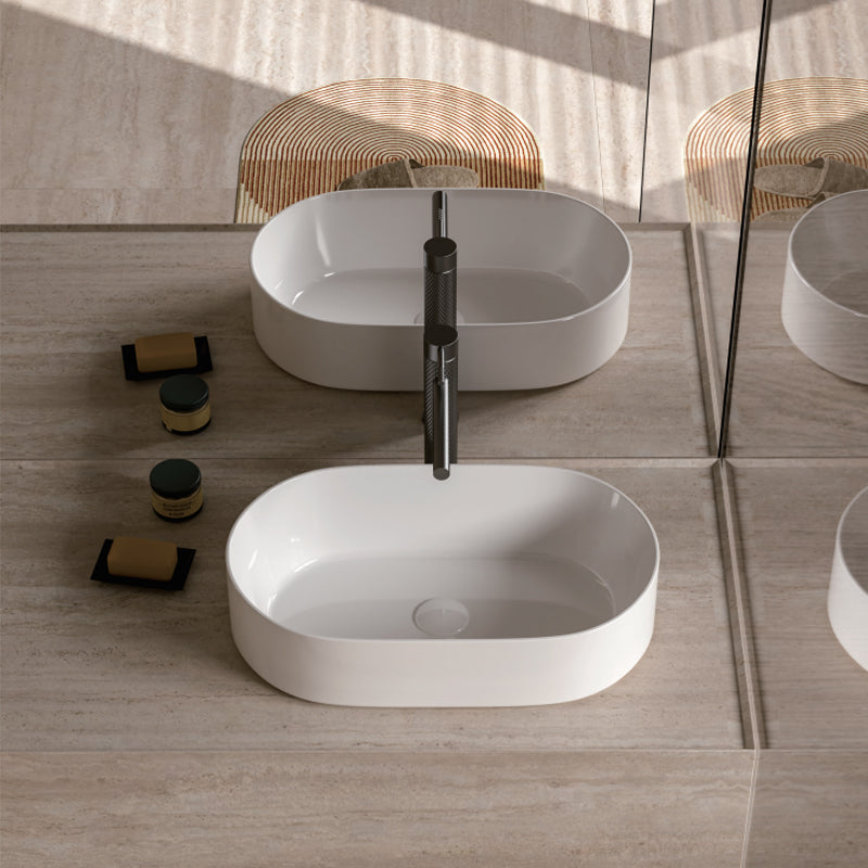 MILAN Above Counter Basin Gloss White