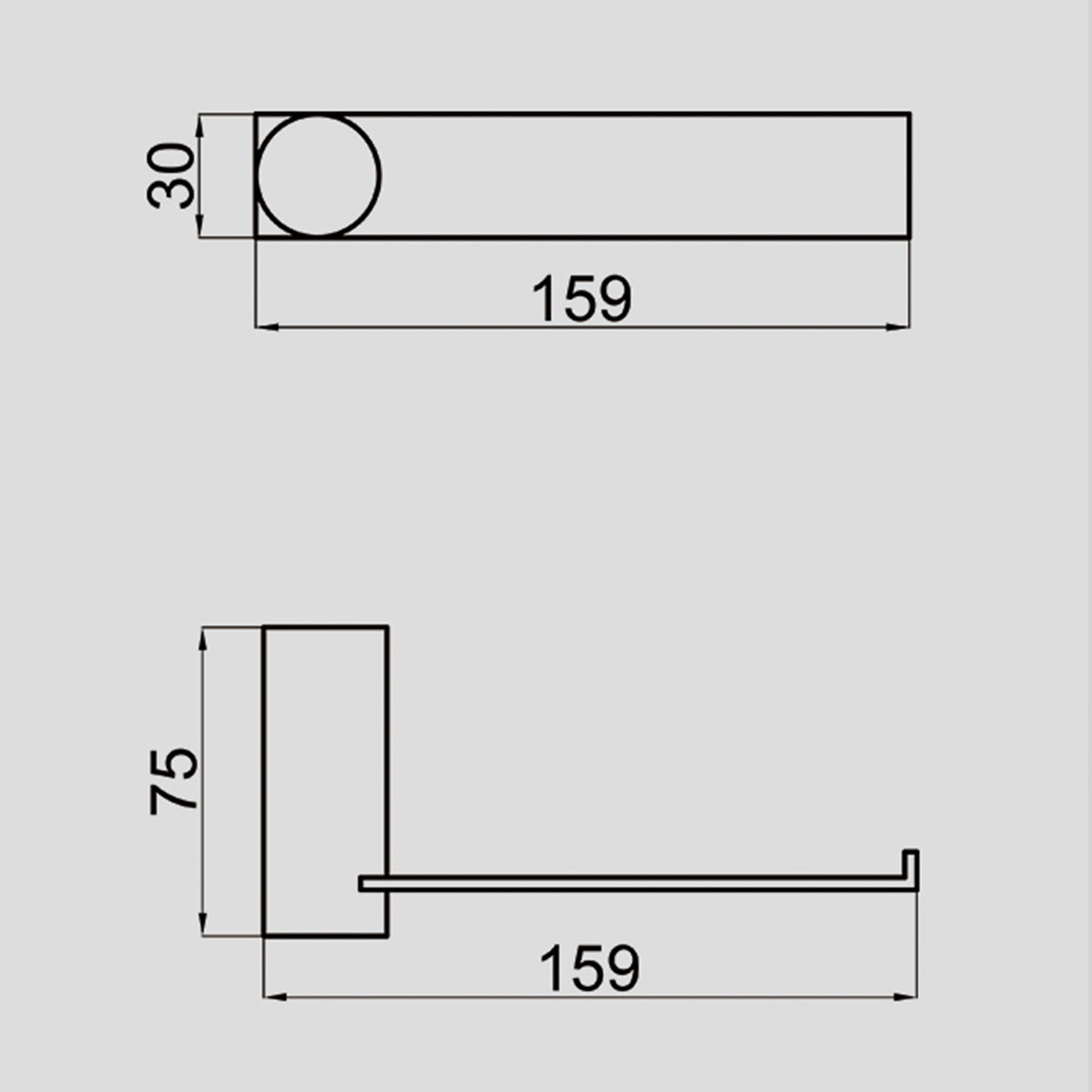 VIVO Toilet Roll Holder Chrome