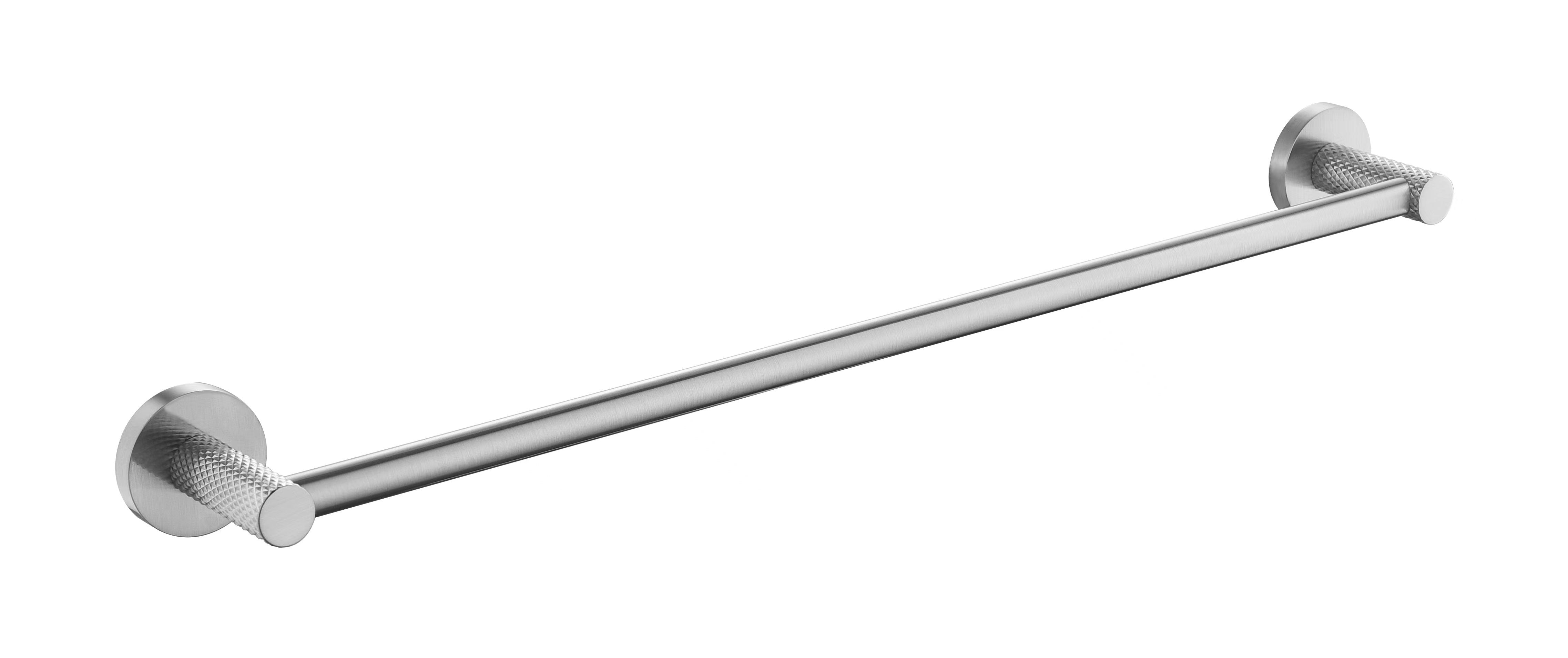 TIARA 600mm Single Towel Rail Brushed Nickel