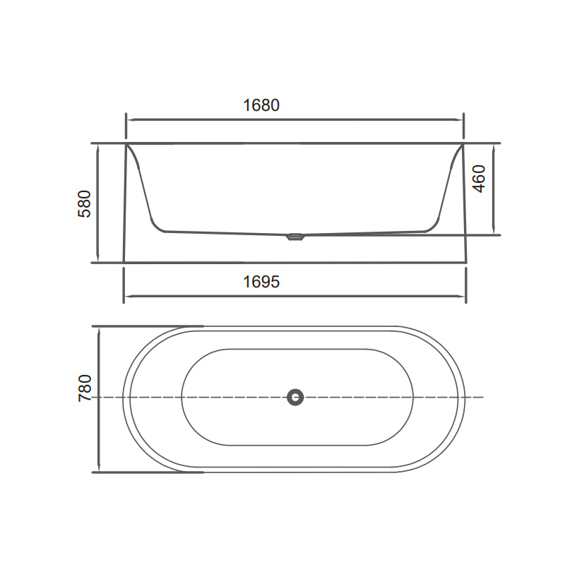PIAZA Round Free Standing Bath