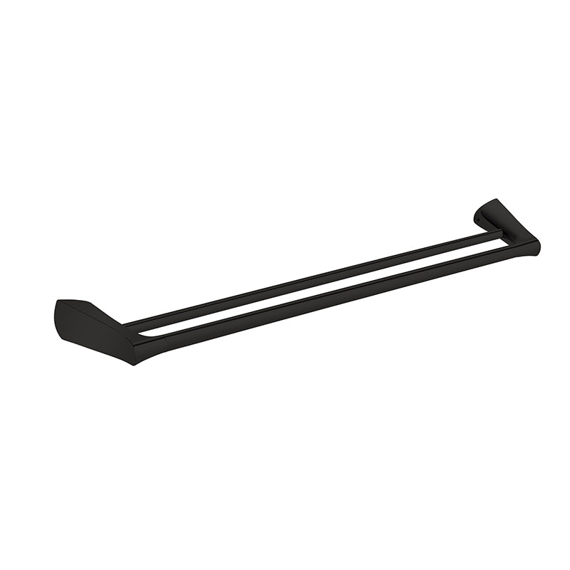 EXON 750mm Double Towel Rail Matte Black