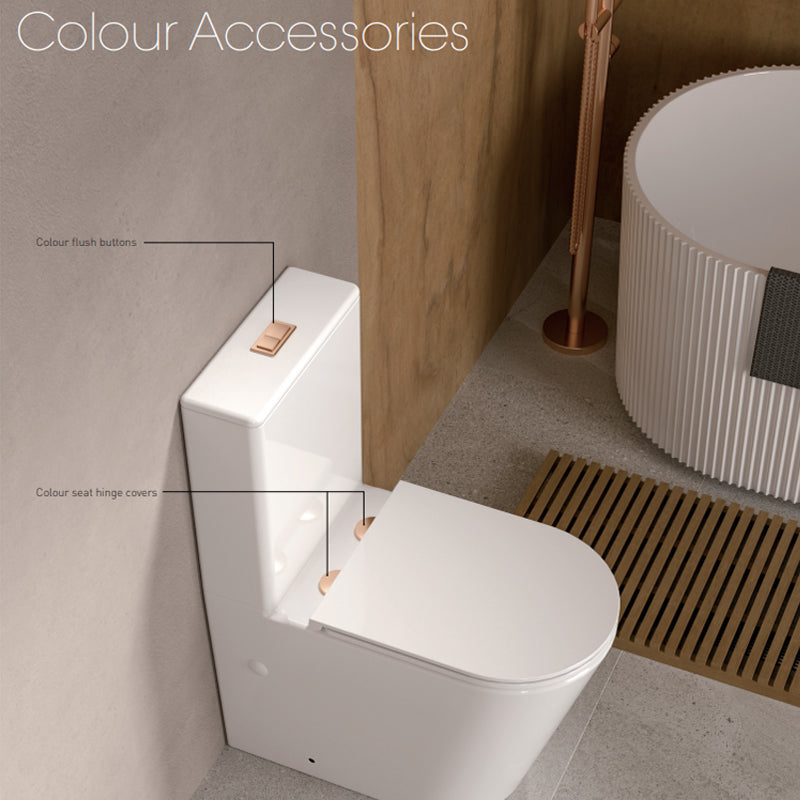 Toilet Round Flush Button