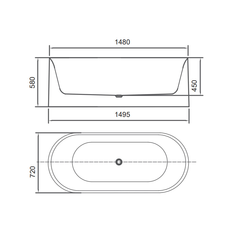 PIAZA Round Free Standing Bath