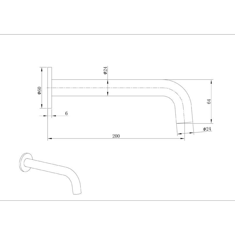 VIVO Curved Spout Matte Black