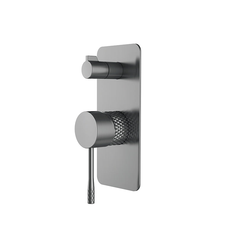 TIARA Shower Mixer with Diverte Gun Metal