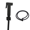 Brass Square Black Toilet Bidet Spray Kit with 1.2m PVC Hose