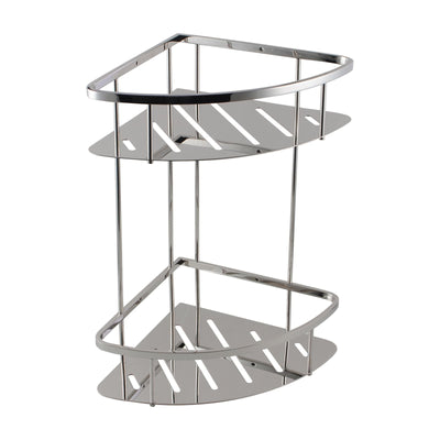 BLAZE Chrome Stainless Steel 2 Tier Shower Caddy Shelf