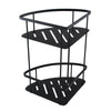 BLAZE Matte Black Stainless Steel 2 Tier Shower Caddy Shelf