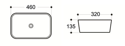 CURO above counter basin.