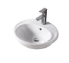 COMO semi-recess oval basin 1 t.H. Only.