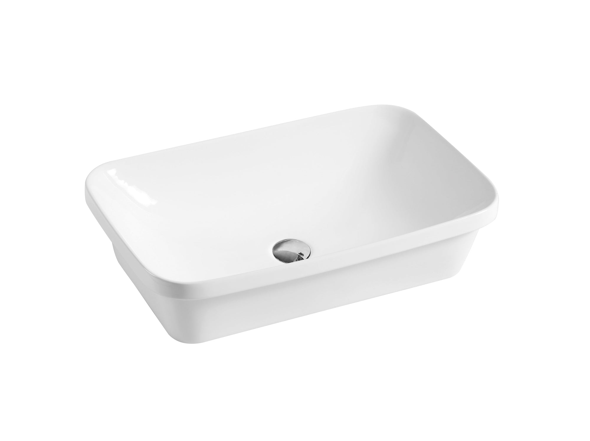MILAN half insert basin