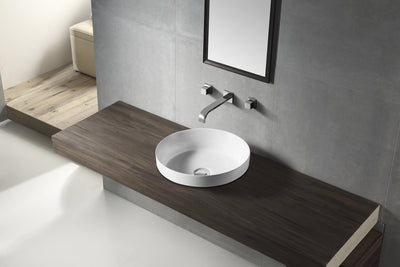 JESS half insert basin in gloss finish