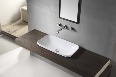 MILAN half insert basin