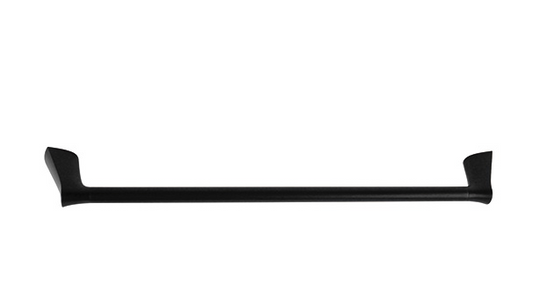 NOIR 600mm or 750mm Single Towel Rail in Matte Black