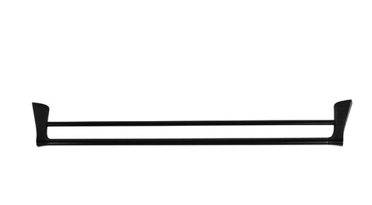 NOIR 750mm Twin Towel Rail in Matte Black