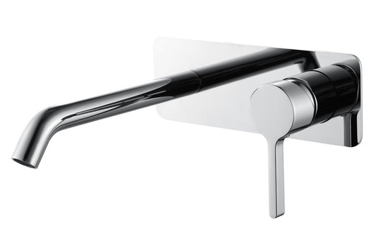 KENZO Wall Basin/Bath Set in Chrome