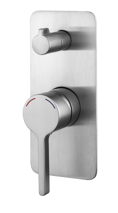 KENZO Shower Mixer with Diverter in Brushed Nickel