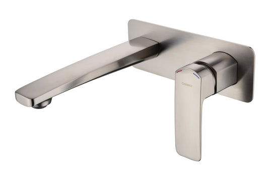 BRAVO-II Wall Basin/Bath Set in Brushed Nickel