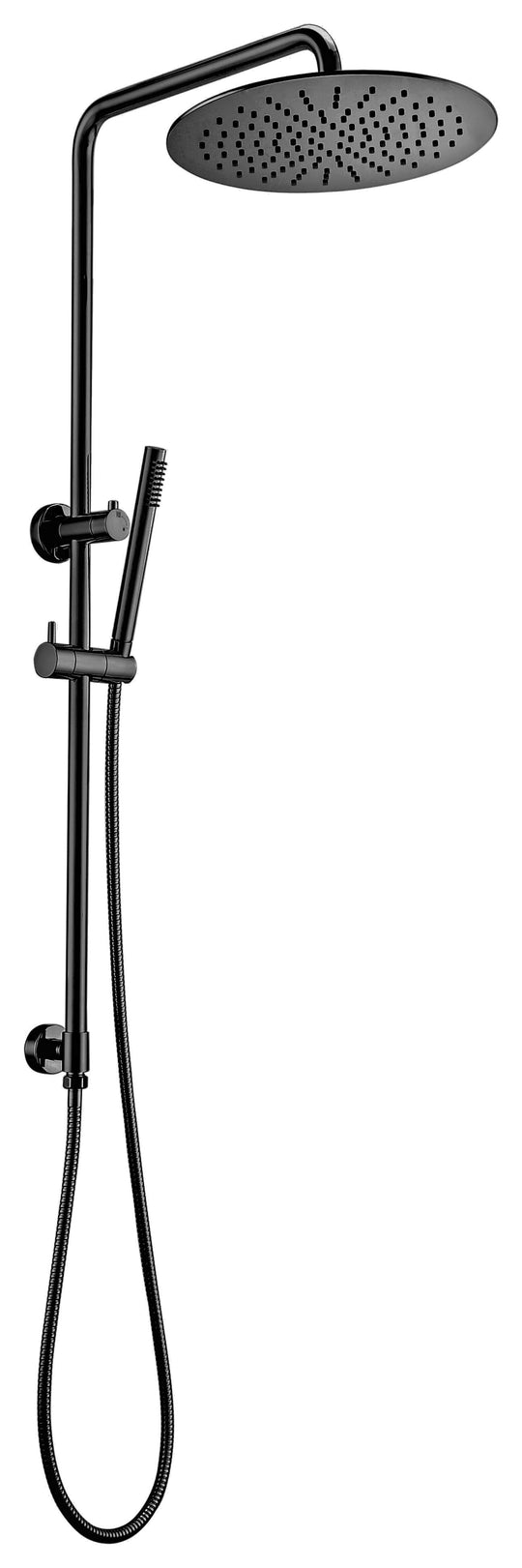 Nixon Round Multi Function Shower Rail ( Top Inlet) With Single Hose In Gun Metal