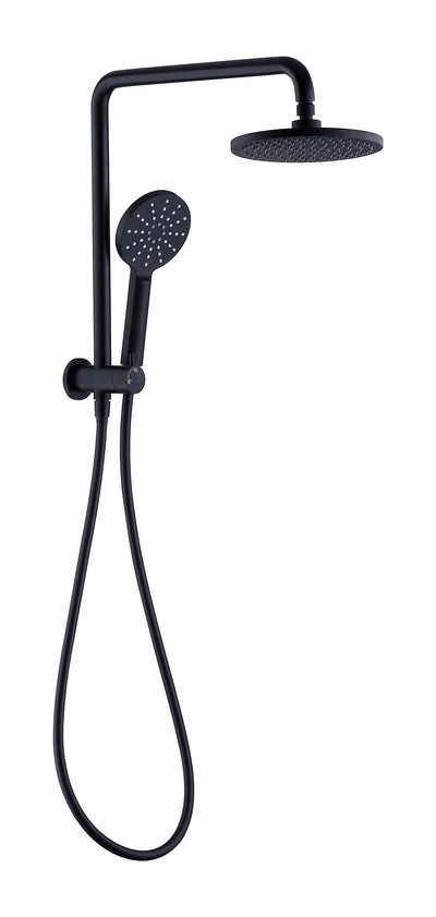 CURO Compact Twin Shower Set in Matte Black