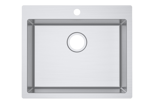 IMPACT S/S Top Mounted Sink with Tap Hole