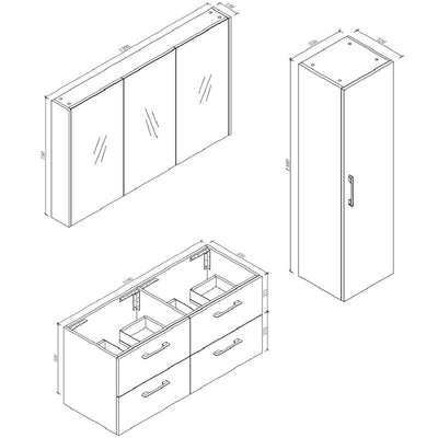 VT SCURO 120 & MIRO & TALLBOY Vanity Package