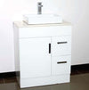 KENO Vanity White Gloss Finish Stonetop