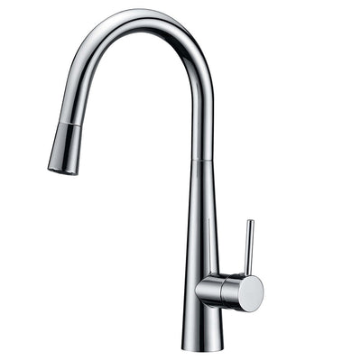 CURO Goose Neck Sink Mixer With Pull Out Magnet Head in Chrome