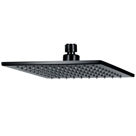 ACQUA BLACK Square Shower Head In Matt Black