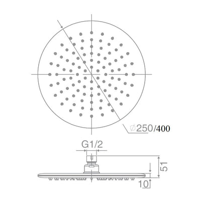 DOCCIA Round Shower Head