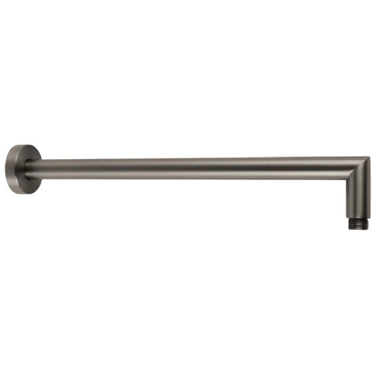 DOCCIA L-shape Shower Arm in Gun Metal  400mm Long