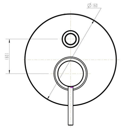 Jess Pin Hdl Shower Mixer with Diverter