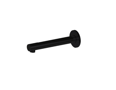 CURO Fixed Bath Spout in Matt Black 200mm Long