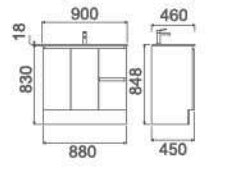 NUTRO LUX Vanity 900x
