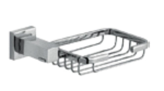 QUBI soap dish in Chrome