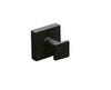 QUBI BLACK single robe hook in Matte Black