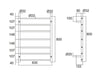 Heated Stainless Steel Towel Ladder Round Bar ( Hard Wire Connection)