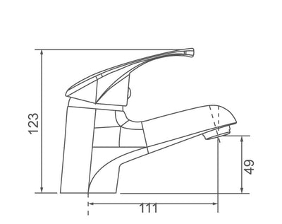 MOBI Single Lever Basin Mixer