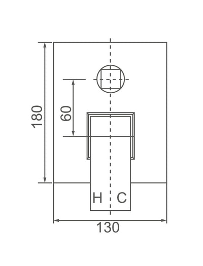Shower Mixer With Diverter in Chrome