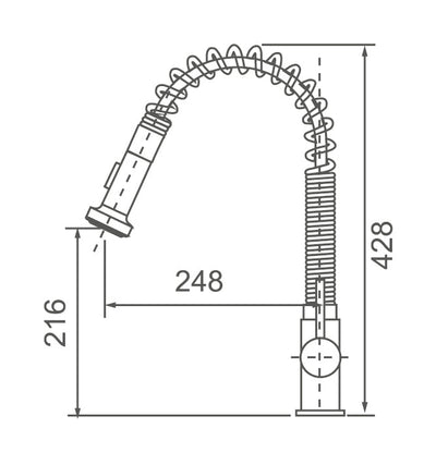 JAMIE Pin Handle Pull Out Sink Mixer