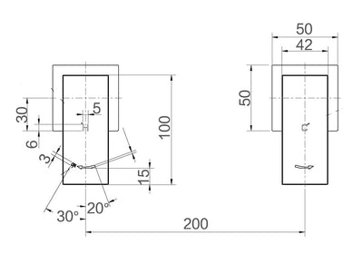 BACINO Wall Top Assembles 1/4 Turn Ceramic DISC