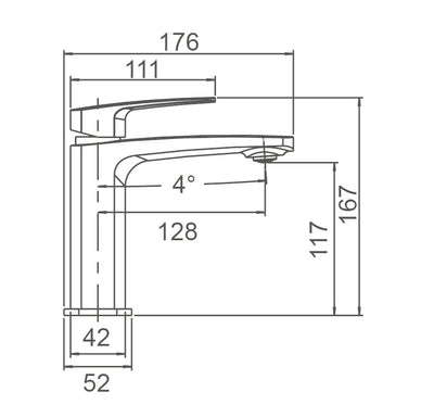 BRAVO-II Basin Mixer in Chrome