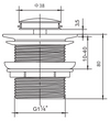 WBPLUG 32/0 BN OR WBPLUG 32MM BN