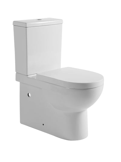 QUBI III Wall faced boxed rim toilet suite.