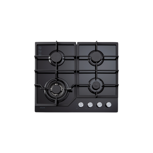 ECT600GBK2 60cm Gas on Glass Cooktop