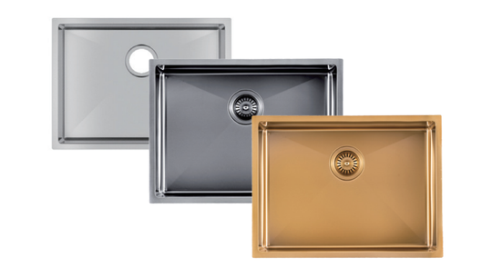 600x450x300mm 1.2mm Handmade Top/Undermount Single Bowl Kitchen/Laundry Sink