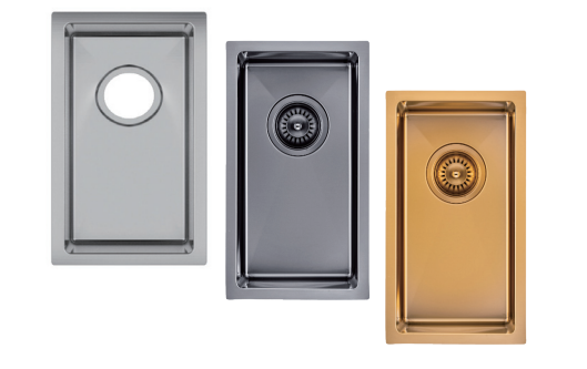 250x450x215mm 1.2mm Handmade Top/Undermount Single Bowl Kitchen Sink